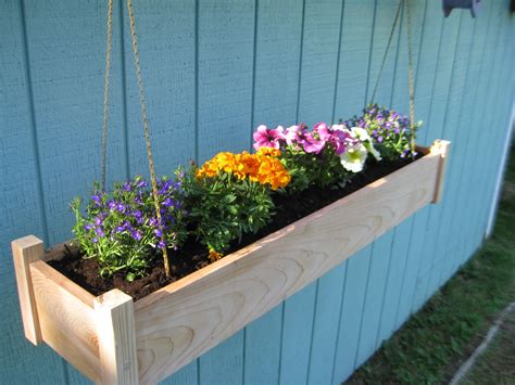 hanging metal box|outdoor hanging planter boxes.